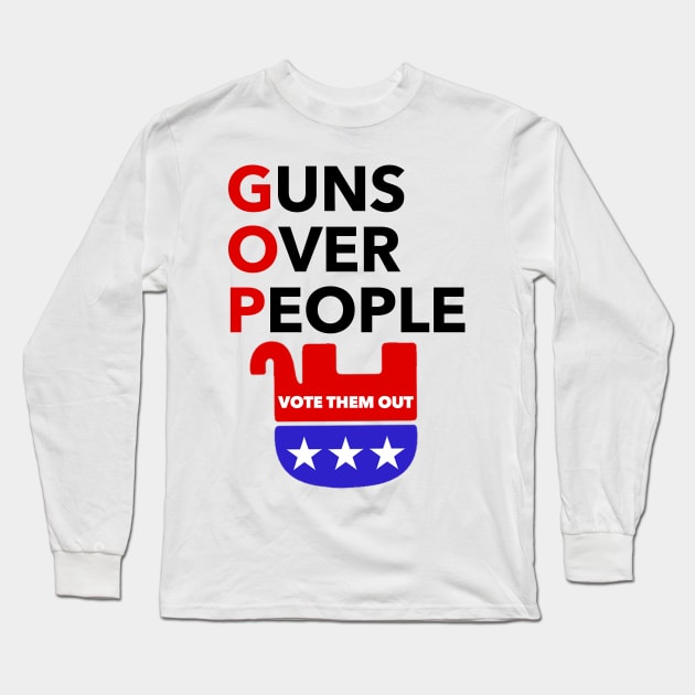 Guns Over People Long Sleeve T-Shirt by skittlemypony